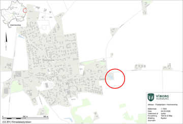 Kort over området ved Randersvej i Hammershøj