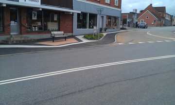 Ny vejforlægning ved Odinvej.