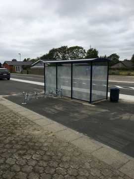 Busskur ved Odinvej.