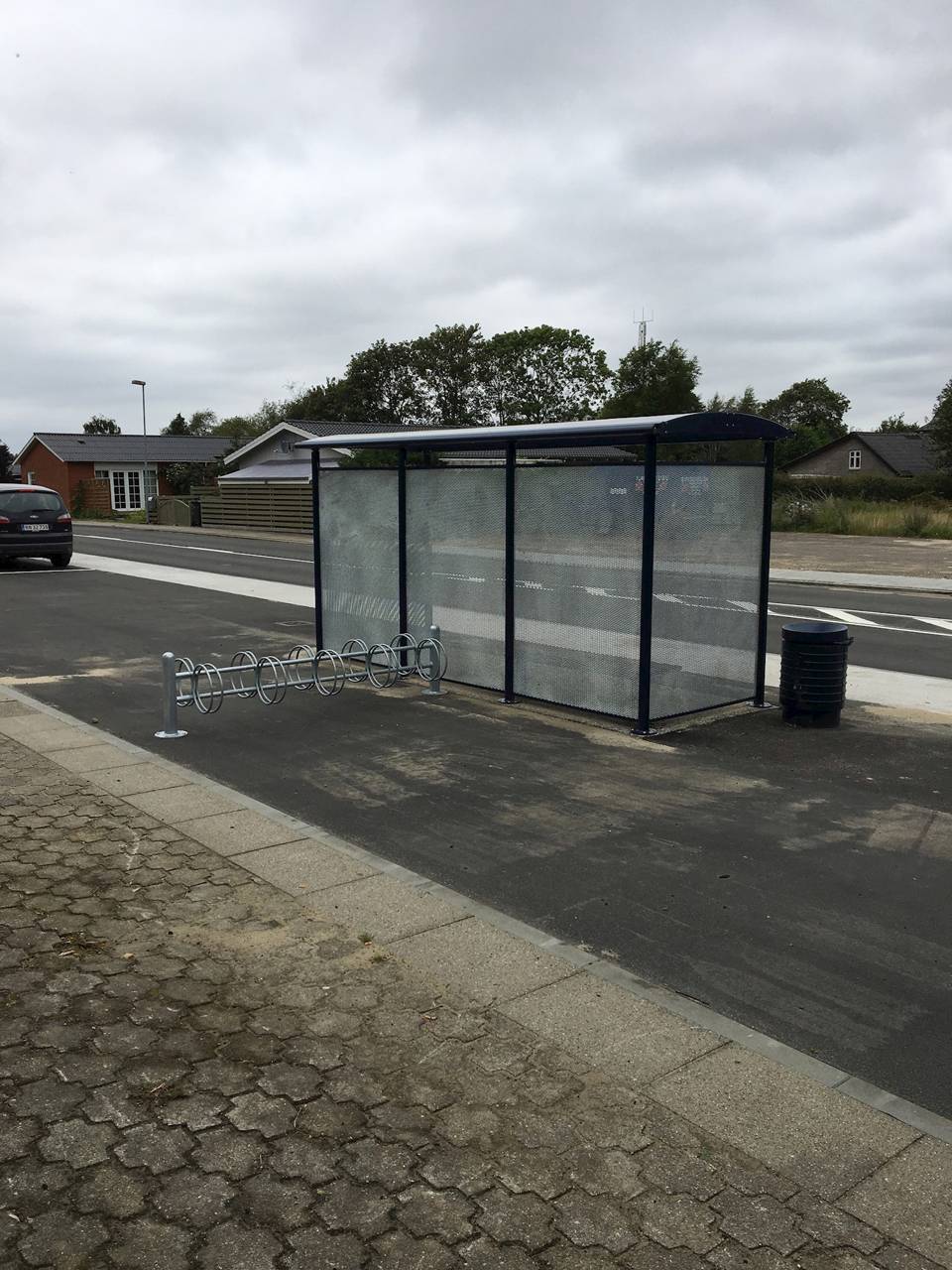 Busskur ved Odinvej.