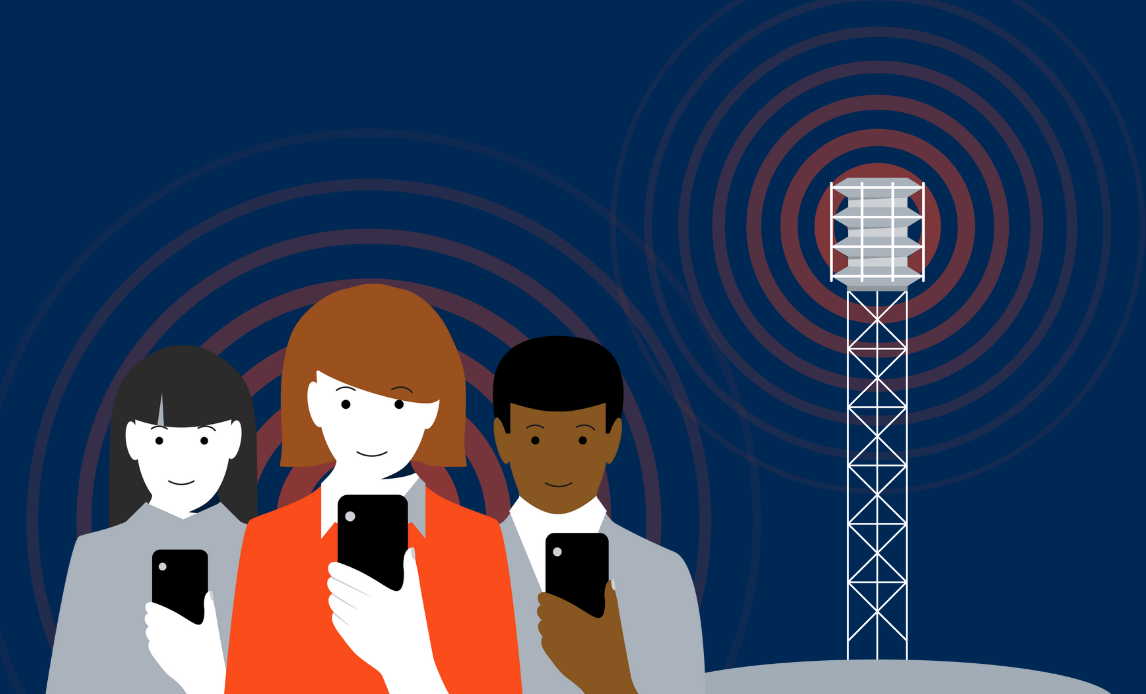 Grafik fra Beredskabsstyrelsen viser varslingssignalet fra sirener og mobil.