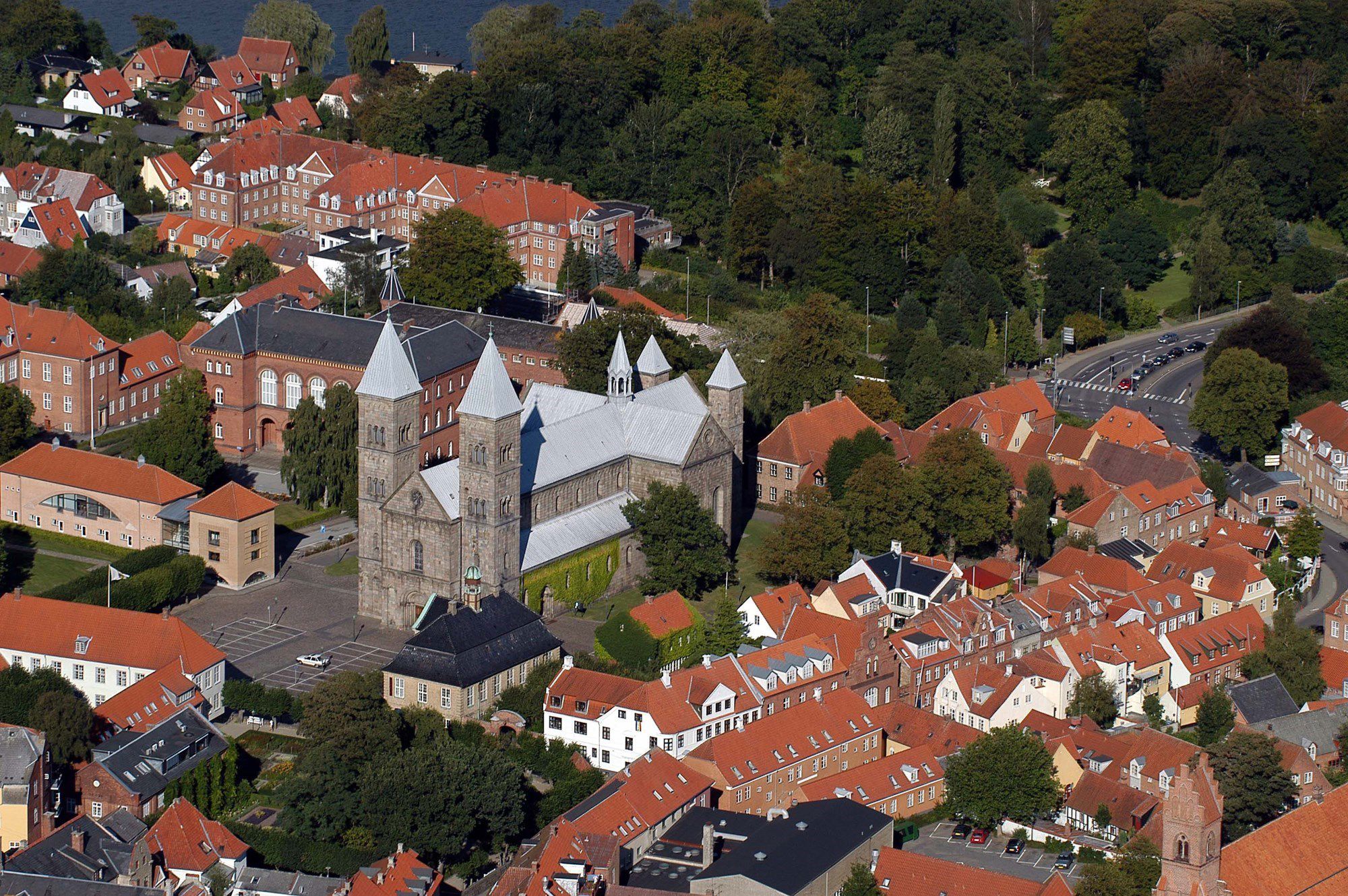 Luftfoto af Viborg Domkirke