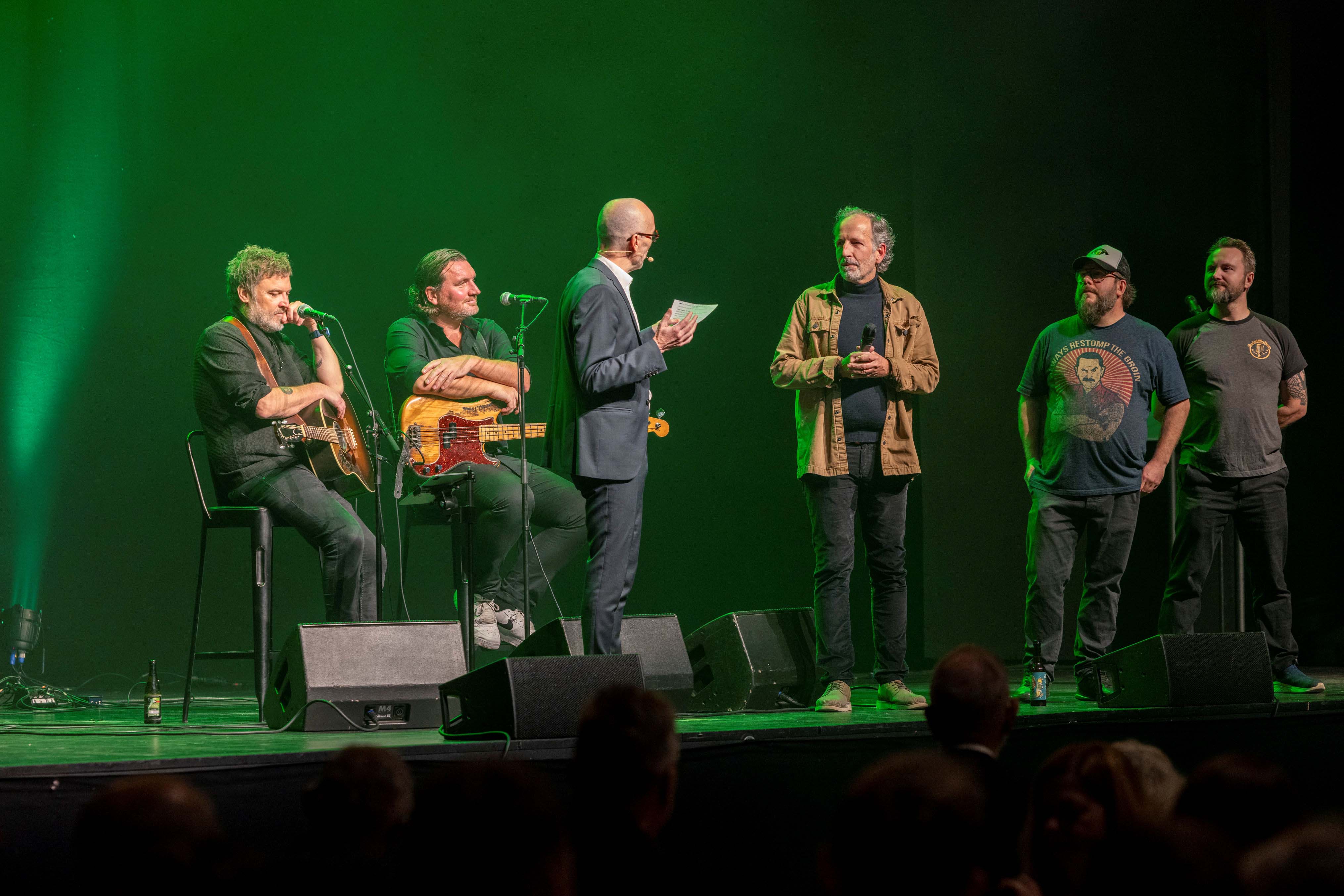 Direktør for Kultur & Udvikling, Lars Stentoft, havde de tre bryggere Per Fisker fra Viborg Bryghus, Theis Bach Nielsen fra Ølluminati og René Ludvig Sørensen fra Rockabilly Brew på scenen for at fortælle om deres fælles nye øl, Willbeer