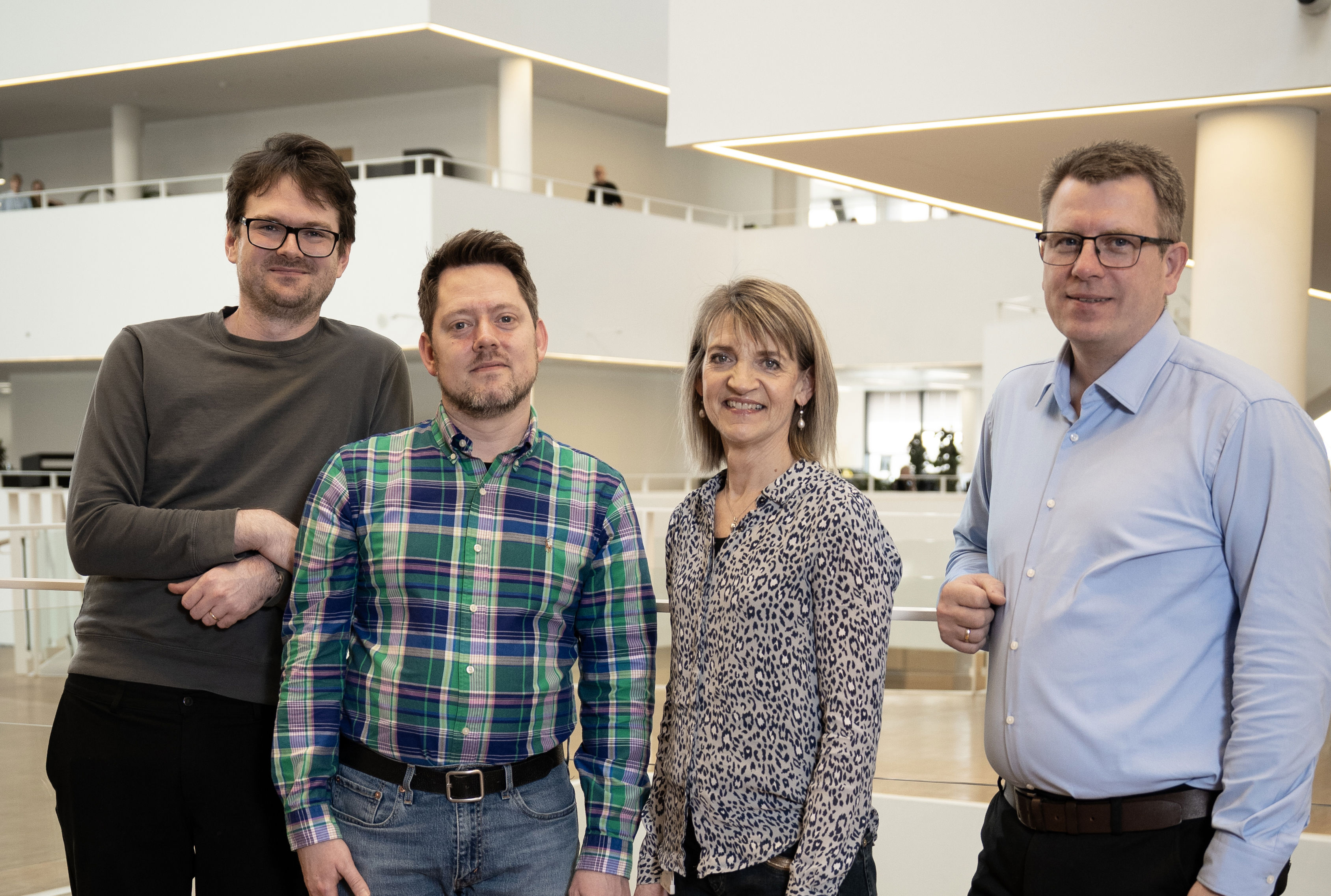 De fire erhvervskoodinatorer står klar til at hjælpe din virksomhed.