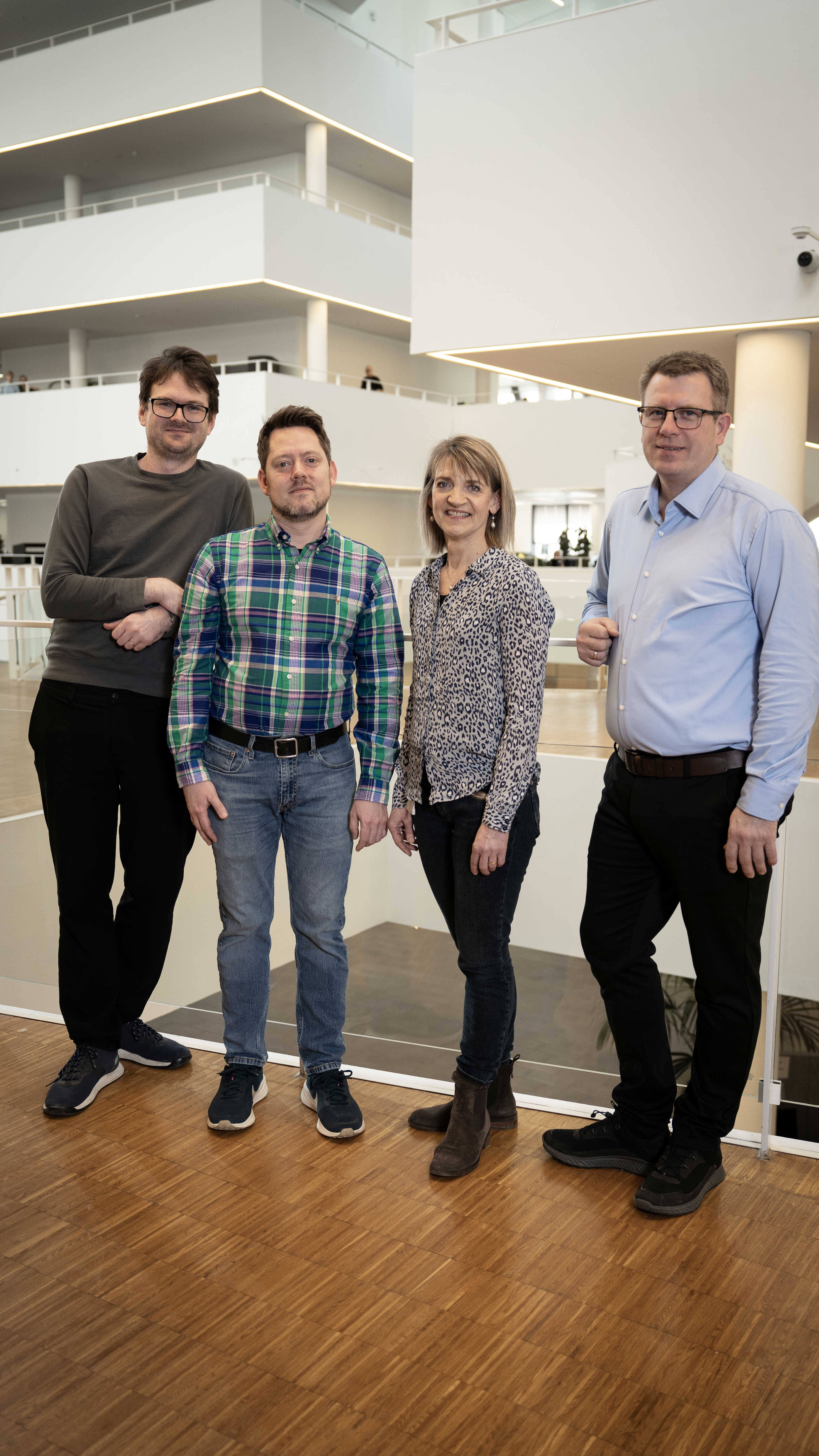 De fire erhvervskoodinatorer står klar til at hjælpe din virksomhed.