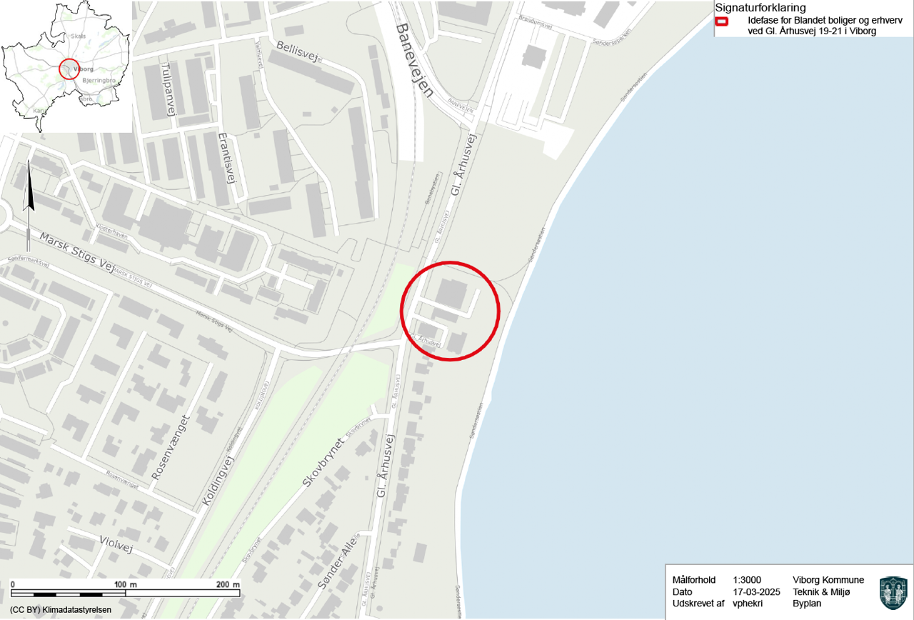 Kort over området - © 2024 Klimadatastyrelsen