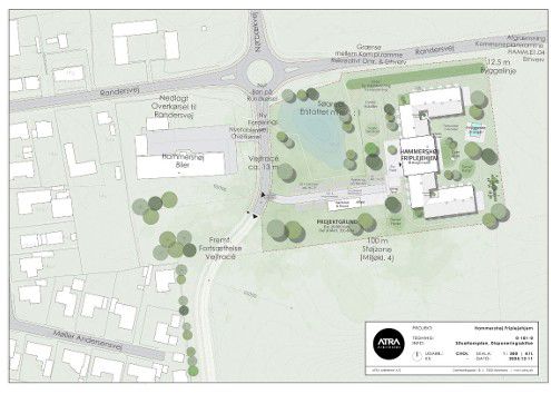 Skitseforslag til indretning af området i Hammeshøj