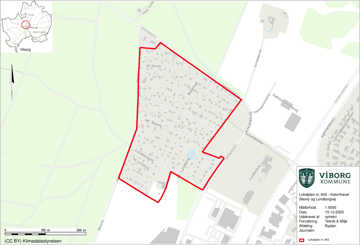 Kort over området ved Skovly og Lundborgvej