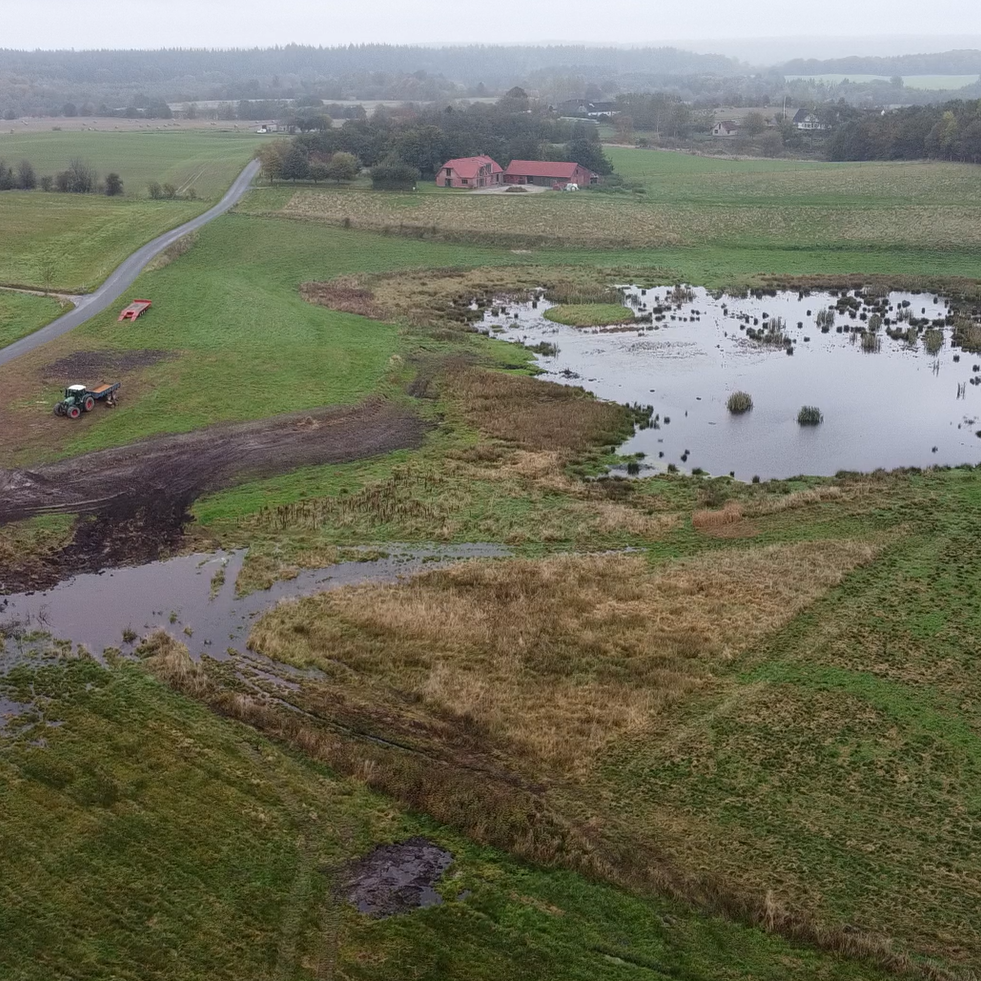 Luftfoto vådområde