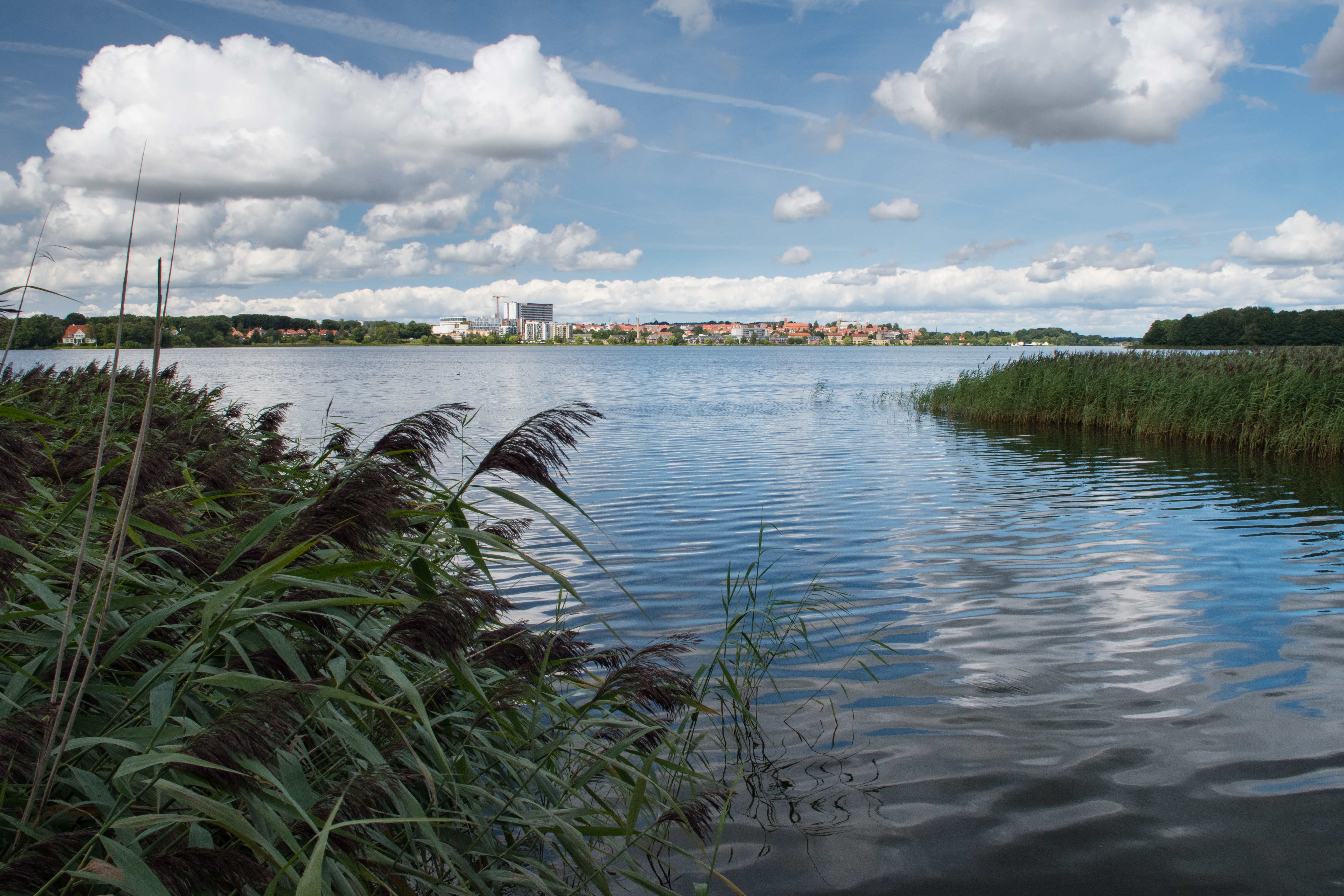 Vandmølleruten og Arnbjergruten går tæt forbi Søndersø i Viborg.