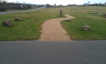 Stien på Kirkebakken set fra nord