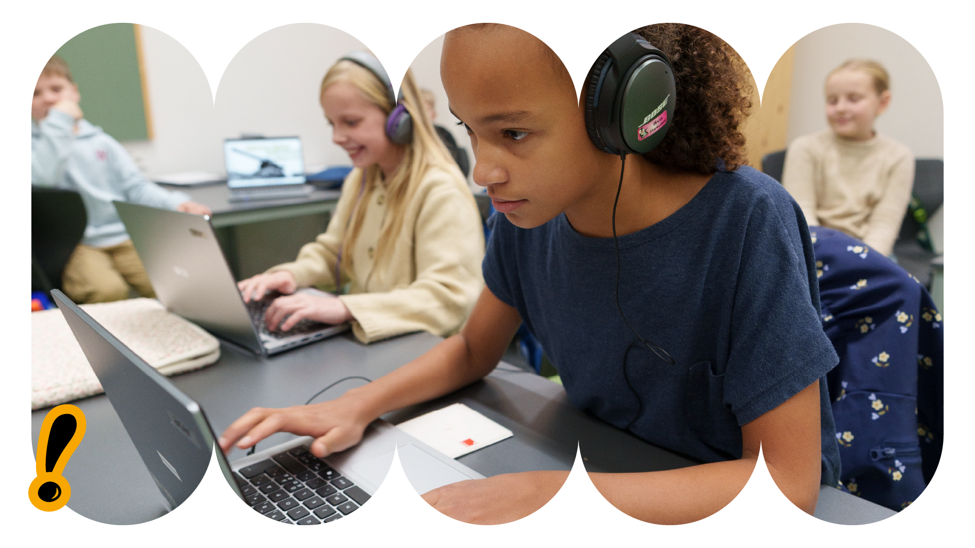Børn foran computer