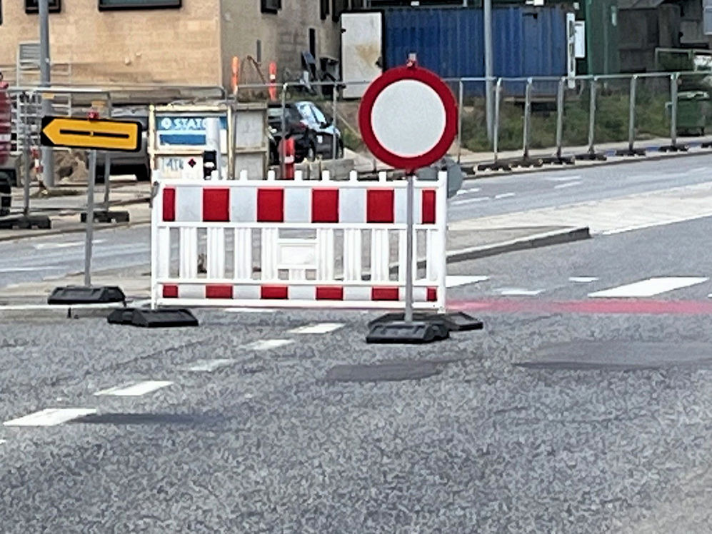 Skilte - vejspærring